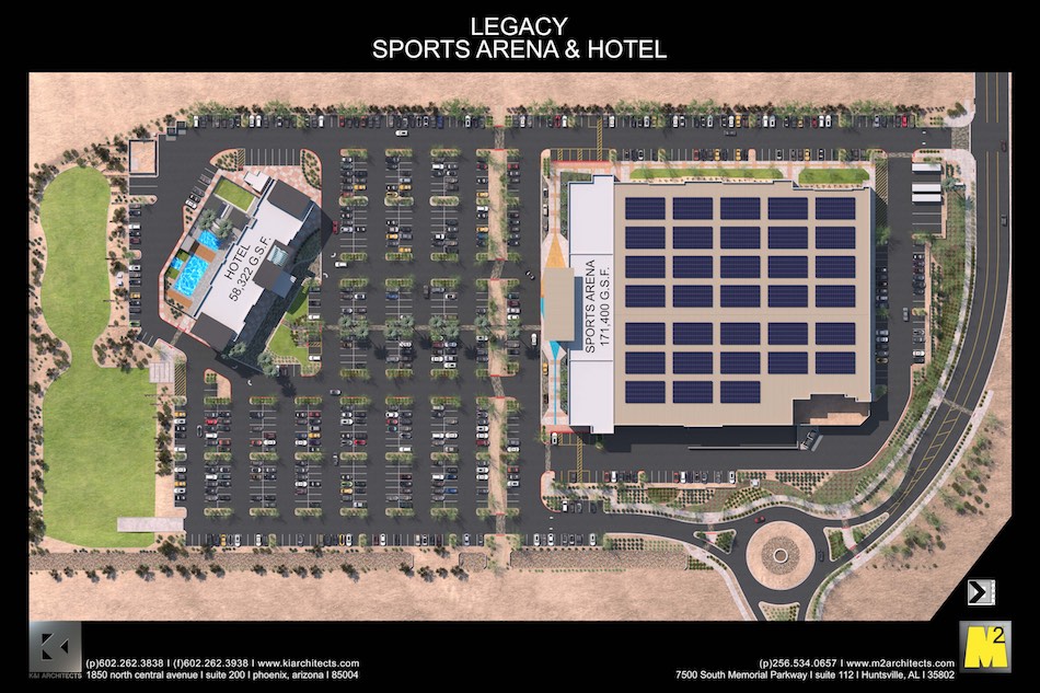 Drawing of the Legacy Sports Complex
